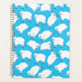 Counting Sheep Blue Nursery Pattern Planer (Vorderseite)