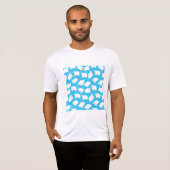 Counting Sheep Blue Nursery Pattern T-Shirt (Vorne ganz)