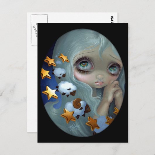 "Counting Sheep" Postkarte (Vorne/Hinten)