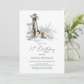 Country and Western Winter 21st Birthday Party Einladung (Stehend Vorderseite)