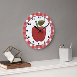Country Apple Cartoon kitchen wall clock Große Wanduhr