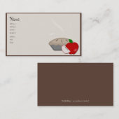 Country Apple Pie Business Card Visitenkarte (Vorne/Hinten)