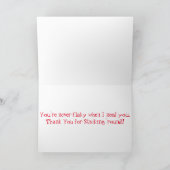 "Country Apple Pie" Dankeschön Karte (Innenseite)