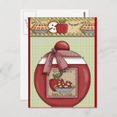 Country Apple Pie Postkarte (Vorne/Hinten)