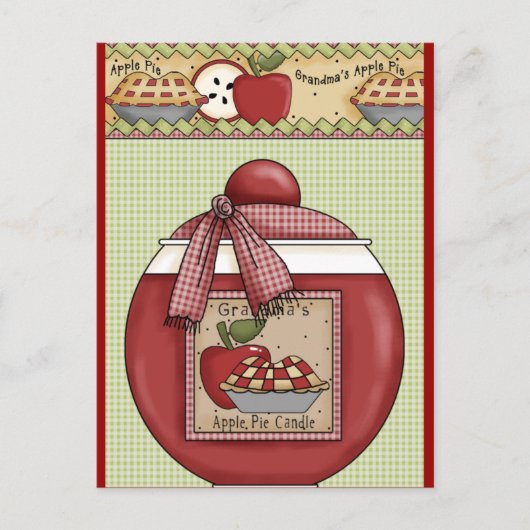 Country Apple Pie Postkarte (Vorderseite)