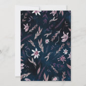 Country Art Blumenhochzeit einladen, Einladung (Rückseite)