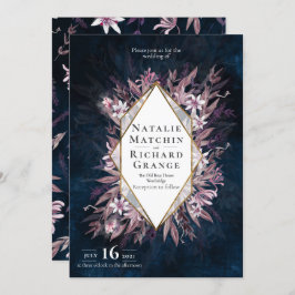 Country Art Blumenhochzeit einladen, Einladung