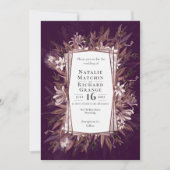 Country Art Blumenhochzeit einladen, Einladung (Vorderseite)