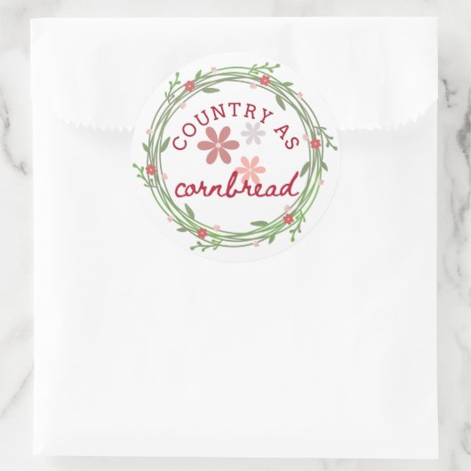 Country as Cornbread Sticker (Tasche)