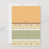 Country Baby Dusche Einladung (Rückseite)