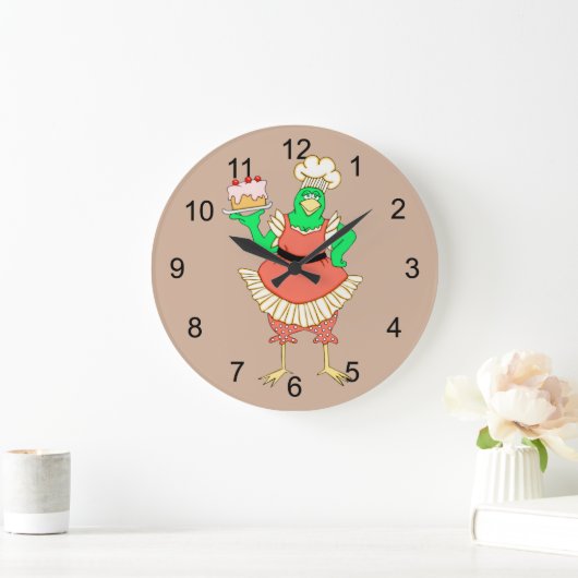 Country Baking Chicken Round Wall Uhr (Zuhause)