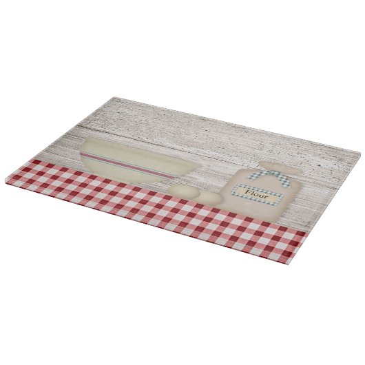 Country Baking Glass Cutting Board Schneidebrett (Ecke)