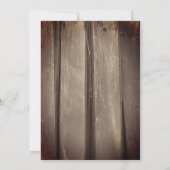 Country Barn Wood Junior / Senior Prom Einladung (Rückseite)