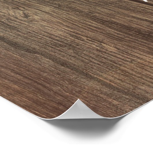 Country Barrel Cowboy Boots Wedding Willkommenszei Poster (Ecke)