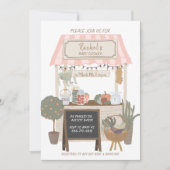 Country Bauern vermarkten lokale Kinderdusche Einladung (Vorderseite)