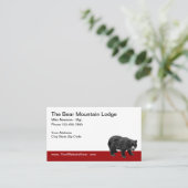 Country Bear Hotel Visitenkarte (Stehend Vorderseite)