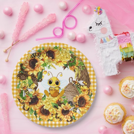 Country Bee Pappteller (Party)