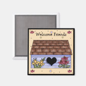 Country Birdhouse Kühlschrankmagnet (Vorderseite/Rückseite)