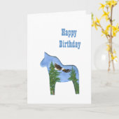 Country Birthday Card Karte (Gelbe Blume)