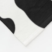 Country Black and White Cow Muster Fleecedecke (Ecke)