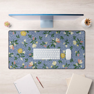 Country Blue Floral Schreibtischunterlage
