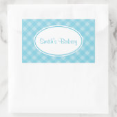 Country Blue Gingham Stickers (Tasche)