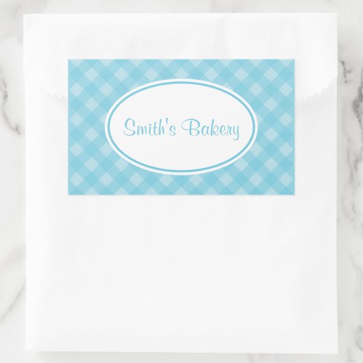 Country Blue Gingham Stickers (Tasche)