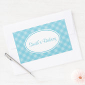 Country Blue Gingham Stickers (Umschlag)