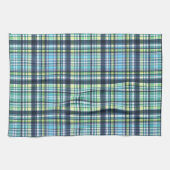 Country Blue Green Plates Geschirrtuch (Horizontal)