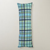 Country Blue Green Plates Seitenschläferkissen (Rückseite (Vertikal))