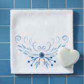 Country Blue Rose Badhandtuch Set