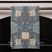 Country Blue Rust Rustic Bauernhaus individuell an Geschirrtuch