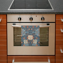 Country Blue Rust Rustic Bauernhaus individuell an Geschirrtuch