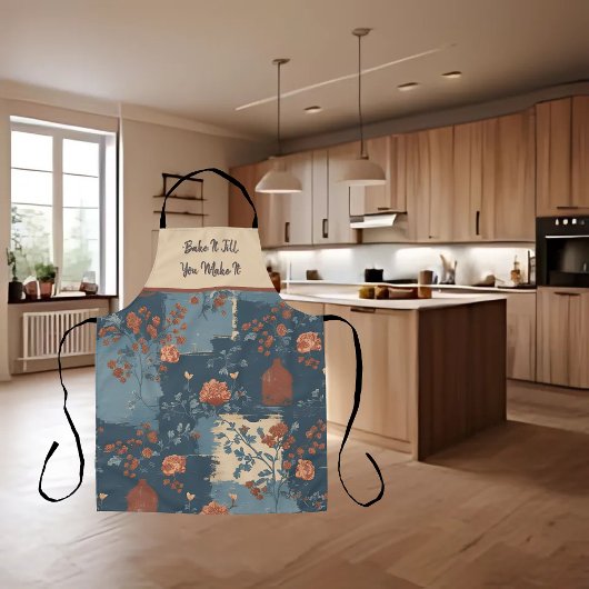 Country Blue Rust Rustic Bauernhaus individuell an Schürze