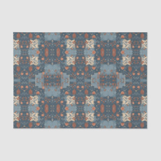 Country Blue Rust Rustic Bauernhaus individuell an Seidenpapier