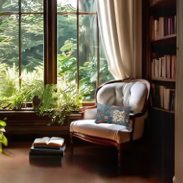 Country Blue Rust Rustikale Bauernhof Triple Rocke Lendenkissen