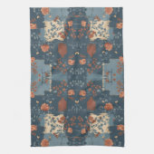 Country Blue Rust Rustikales Bauernhaus Geschirrtuch (Vertikal)