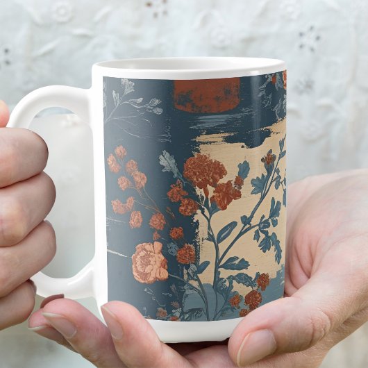 Country Blue Rust Rustikales Bauernhaus Kaffeetasse