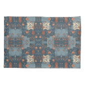 Country Blue Rust Rustikales Bauernhaus Kissenbezug (Rückseite)