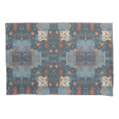 Country Blue Rust Rustikales Bauernhaus Kissenbezug (Vorderseite)