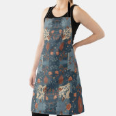 Country Blue Rust Rustikales Bauernhaus Schürze (InSitu)