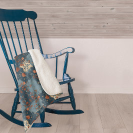 Country Blue Rust Rustikales Bauernhaus Sherpadecke