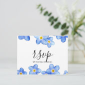 Country Blue Vergget-Me-Nots-UAWG Postkarte (Stehend Vorderseite)