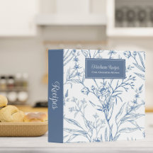 Country Blue & White Floral Heirloom Rezept