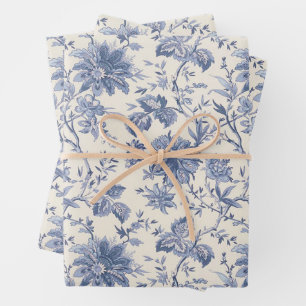 Country Blue Wrapping Geschenkpapier Set