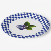 Country Blueberries  Pappteller (Schrägansicht)