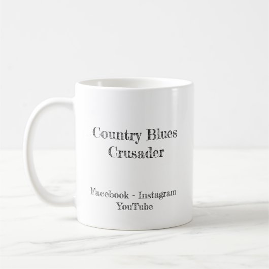Country Blues Crusader Classic Tasse, 325 ml Kaffeetasse (Links)