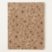 Country Blume Brown Lila Personalisiert School Planer (Rückseite)