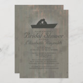 Country Boat Bridal Dusche Einladungen (Vorne/Hinten)