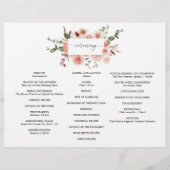 Country Boho Dreiländerhochzeitsprogramm Flyer (Hinten)